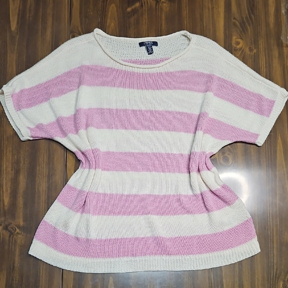 Chaps Striped Knit Top - Picture 1 of 7